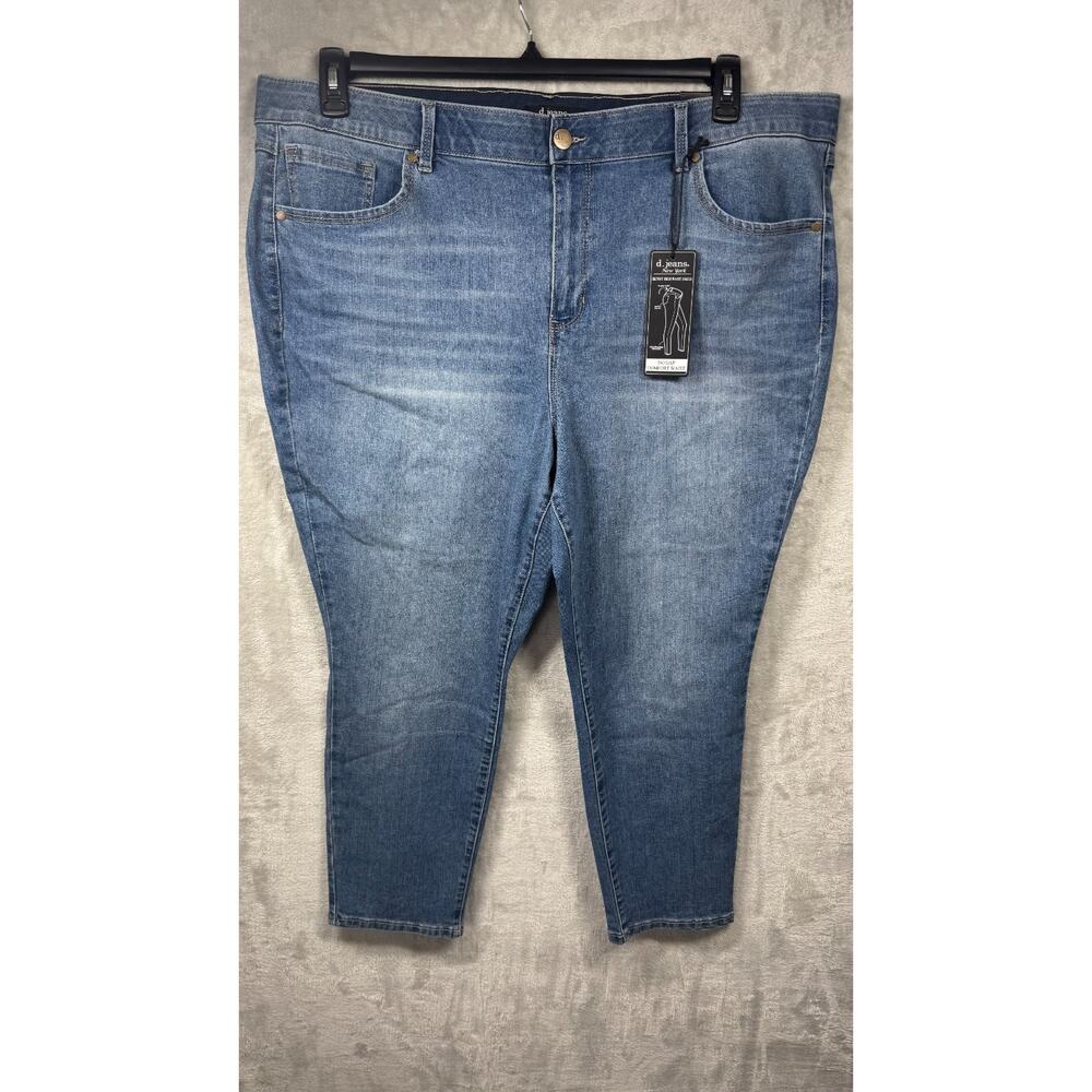 d.jeans NEW Womens Denim Jeans 22W Skinny High Waist Ankle Stretch Zipper